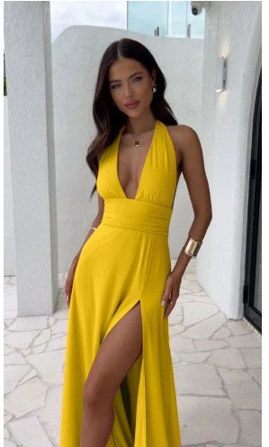 robe longue fendue chic